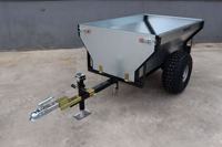 Remorque de jardin ATV TB500 avec treuil et cric, remorquable par ATV, capacité 500 kg, mini-remorque agricole