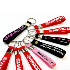 Porte-clés en PVC souple 2D personnalisé avec logo, design personnalisé, cadeau d'affaires imperméable et tendance - Product Image 3