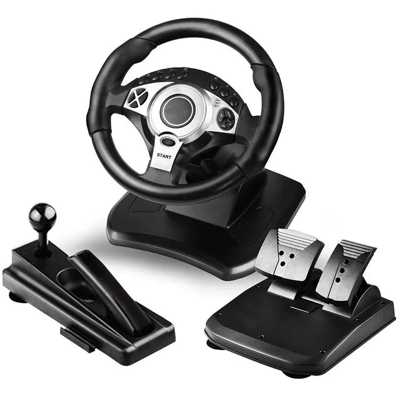 Volante do jogo de computador, equipamento manual de condução, de corrida de carro, 900 graus, volante, jogo de jogos