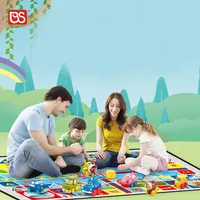 BS Toy เสื่อแบบพับได้สำหรับเด็ก,ของเล่นเพื่อการศึกษาอื่นๆลายการ์ตูนสัตว์ทำจากไวนิลนุ่มเสื่อเล่นเกมสำหรับเด็กเล่นกับพรมเล่นเกมหมากรุก