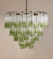 Lustre LED en laiton de style américain, design moderne et créatif, pour salon, chambre à coucher, salle à manger, éclairage suspendu, angle de faisceau de 360 degrés