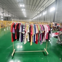 F11 Vente en gros de polos d'occasion bon marché et de t-shirts décontractés vintage pour hommes et femmes prix de gros vêtements de seconde main