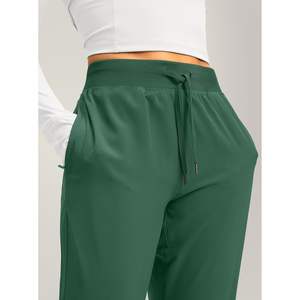 2025, pantalones ligeros para correr en el gimnasio para mujer, bolsillos con cremallera, joggers atléticos de entrenamiento informales para correr, ropa de gimnasia - Product Image 3