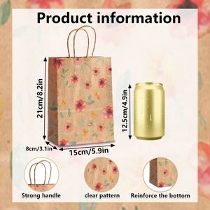 ถุงกระดาษคราฟท์สีน้ำตาลรีไซเคิลรักษ์โลก พร้อมหูหิ้วแบบยาว พิมพ์โลโก้ตามสั่งด้วยเทคนิคเฟล็กโซกราฟฟิก สำหรับใส่อาหารกลับบ้าน - Product Image 2