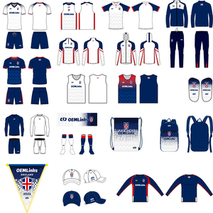 Süblimasyon Retro Tam Vücut Özel Futbol Takımı Unisex Yetişkin Setleri Tam Kol Yuvarlak Yaka Özel İsim Hızlı Kuruyan Antrenman - Product Image 1