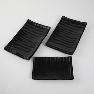 A5 <span class=keywords><strong>creativo</strong></span> estilo japonés Rectangular rayas melamina occidental postre vajilla plástico transfronterizo al por mayor plato de <span class=keywords><strong>Sushi</strong></span> - Product Image 1
