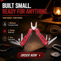 Pince multifonction professionnelle en acier inoxydable robuste, outil multifonction EDC, tournevis pour le camping, la survie en plein air, la réparation à domicile, le bricolage, OEM