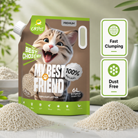 Litière pour chat au tofu, vente directe usine BSCI, contrôle des odeurs, agglomération rapide, faible poussière, litière pour chat à base de soja, service OEM en gros