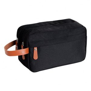 Sac cosmétique et de rangement portable en polyester de haute qualité, résistant à l'eau, avec fermeture éclair et logo personnalisé - Product Image 1
