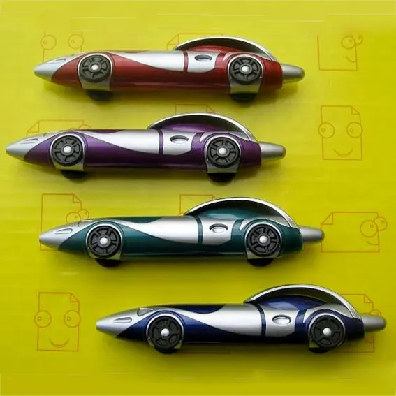 Promotional fancy car shape ball pen with free samples