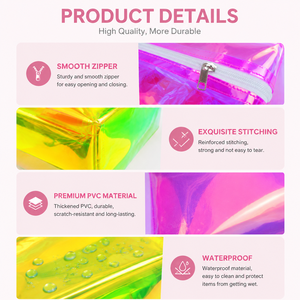 <span class=keywords><strong>Bolsas</strong></span> <span class=keywords><strong>de</strong></span> Maquillaje Transparentes, <span class=keywords><strong>Bonitas</strong></span> y Modernas, Bolsa <span class=keywords><strong>de</strong></span> Cosméticos <span class=keywords><strong>de</strong></span> Viaje con Diseño Láser, Bolsa Organizadora para Brochas <span class=keywords><strong>de</strong></span> <span class=keywords><strong>Aseo</strong></span>, Estuche Necesario para Maquillaje - Product Image 5