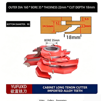 YUFU Herramienta combinada de cuchilla para carpintería de metal duro, para fresado de tenones, sin recubrimiento, OEM personalizable para grabado