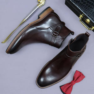 Botas de Cuero Genuino para Hombre 2025, Lavables, Hechas a Mano con Tecnología Goodyear, Estilo Retro, Amekaki, con Cordones, Antideslizantes - Product Image 4