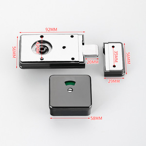Accesorios para Divisores de Baño Yiweidi, Acero Inoxidable 304, 57mm 37mm 95mm 34mm, Juego de Herrajes Modernos y Sencillos para Baño - Product Image 2