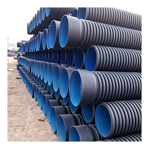 Sn4 sn8 2 pollici 150mm 1200mm giunto a bussola drenaggio nero hdpe <span class=keywords><strong>polietilene</strong></span> <span class=keywords><strong>tubo</strong></span> <span class=keywords><strong>corrugato</strong></span> a doppia parete prezzo fornitore per drenaggio - Product Image 2