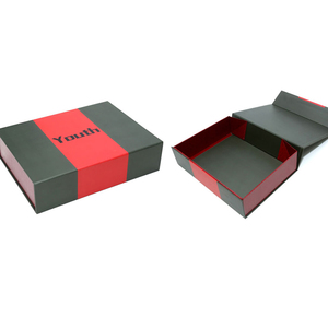 Factory Direct Hot Red Hamper <b>Gift</b> <b>Boxes</b> <b>Empty</b> <b>Gift</b> Box with Lid Magnetic Closure Features Embossing Matt Lamination UV Coating - Product Image 4