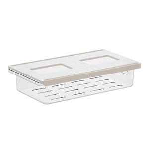 Boîte de rangement sous-meuble de style tiroir pour salle de bain, transparente, sans perçage, avec égouttoir, pour l'organisation - Product Image 2