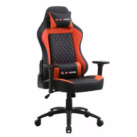Fauteuil de Gaming PC Moderne et Confortable avec Couleurs Personnalisables, Accoudoirs 3D, Revêtement en Cuir PU, Réglage de Hauteur à Gaz en 3 Étapes et Fonction Pivotante