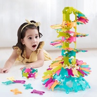 Samtoy 90 pièces bricolage Puzzle briques Construction tige polyvalent verrouillage blocs de construction ensembles pour enfants cadeaux