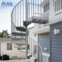 Rampe d'escalier en acier inoxydable avec verre trempé, système de balustrade moderne intérieur/extérieur, main courante d'escalier droite sur mesure