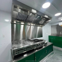Camion de restauration mobile USA avec cuisine complète pour snacks, beignets, hot-dogs, pizzas, glaces, avec alimentation 220V pour restaurants et commerçants