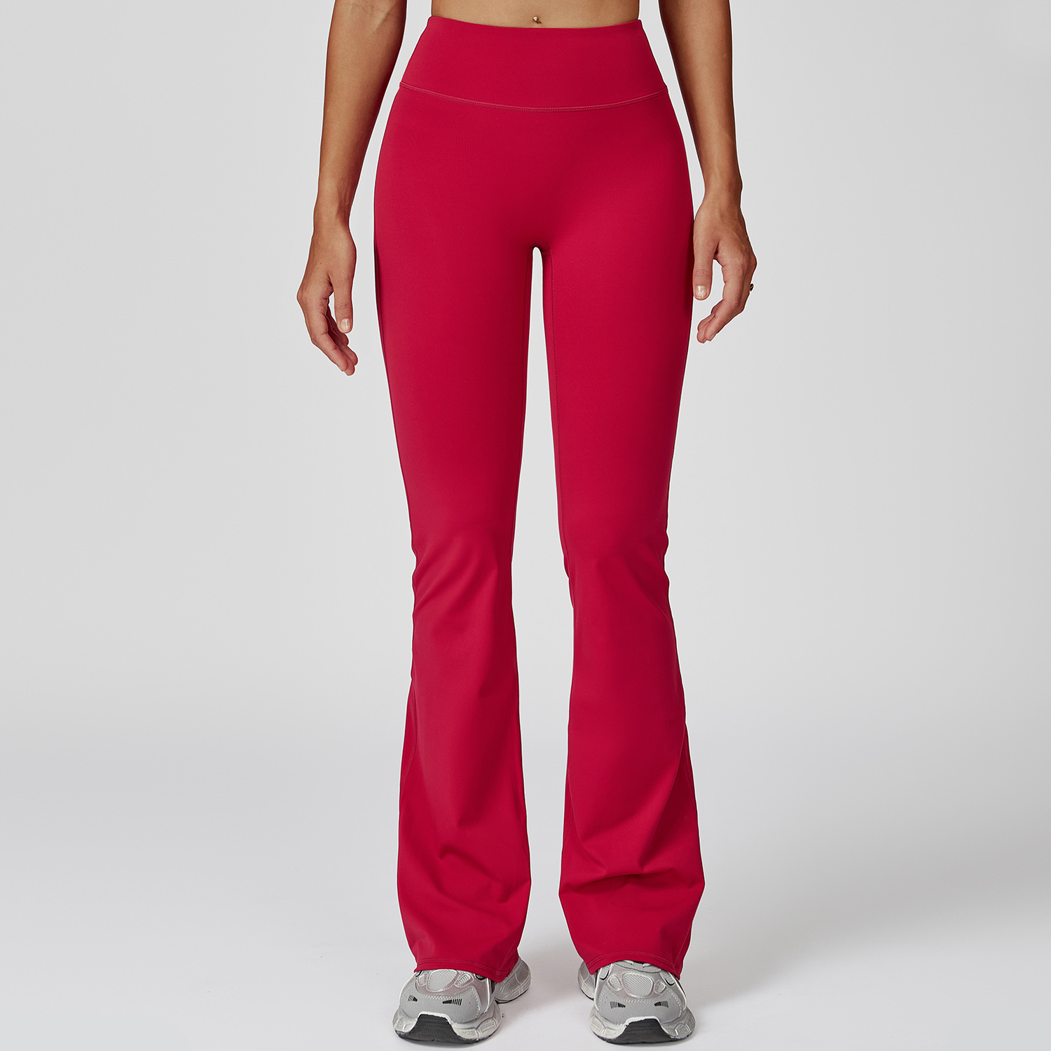 Flared Pants - Raspberry Red
