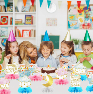 DAMAI - Decoración de Mesa de Panal de Abeja para Fiestas de Cumpleaños de Niñas, Revelación de Género, Centro de Mesa de Papel - Product Image 2