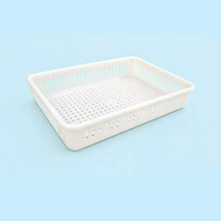 Plateaux de séchage empilables en plastique perforé de qualité alimentaire, boîtes de rangement pour la congélation des fruits, légumes et fruits de mer - Légers