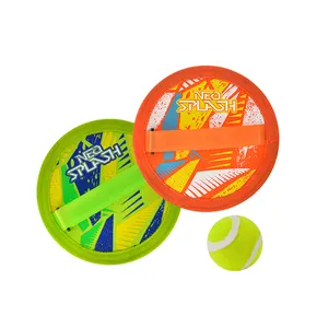 OEM Multi Color Hot Selling Beach Neoprene Toys Toss And Sticky Ball Catch Plastic Scoop Catch Ball Game