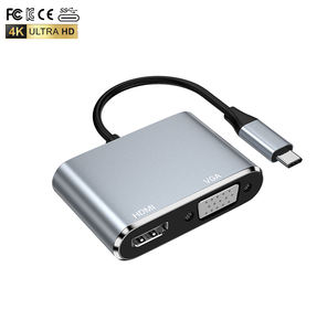 2 en 1 USB C Hub <span class=keywords><strong>HDMI</strong></span> Hub Dock Station tipo C hub para cargar <span class=keywords><strong>HDMI</strong></span> VGA extensor de Puerto USB - Product Image 4