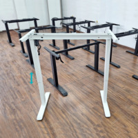 Cadre de bureau électrique moderne à moteur unique, convertible, robuste, réglable en hauteur et en largeur, pour usage commercial