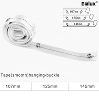 Offres Spéciales S-forme ondulation pli motorisé rideau piste blanc moteur coulissant coureurs vague bande USB alimenté moderne Bar Mitzvah