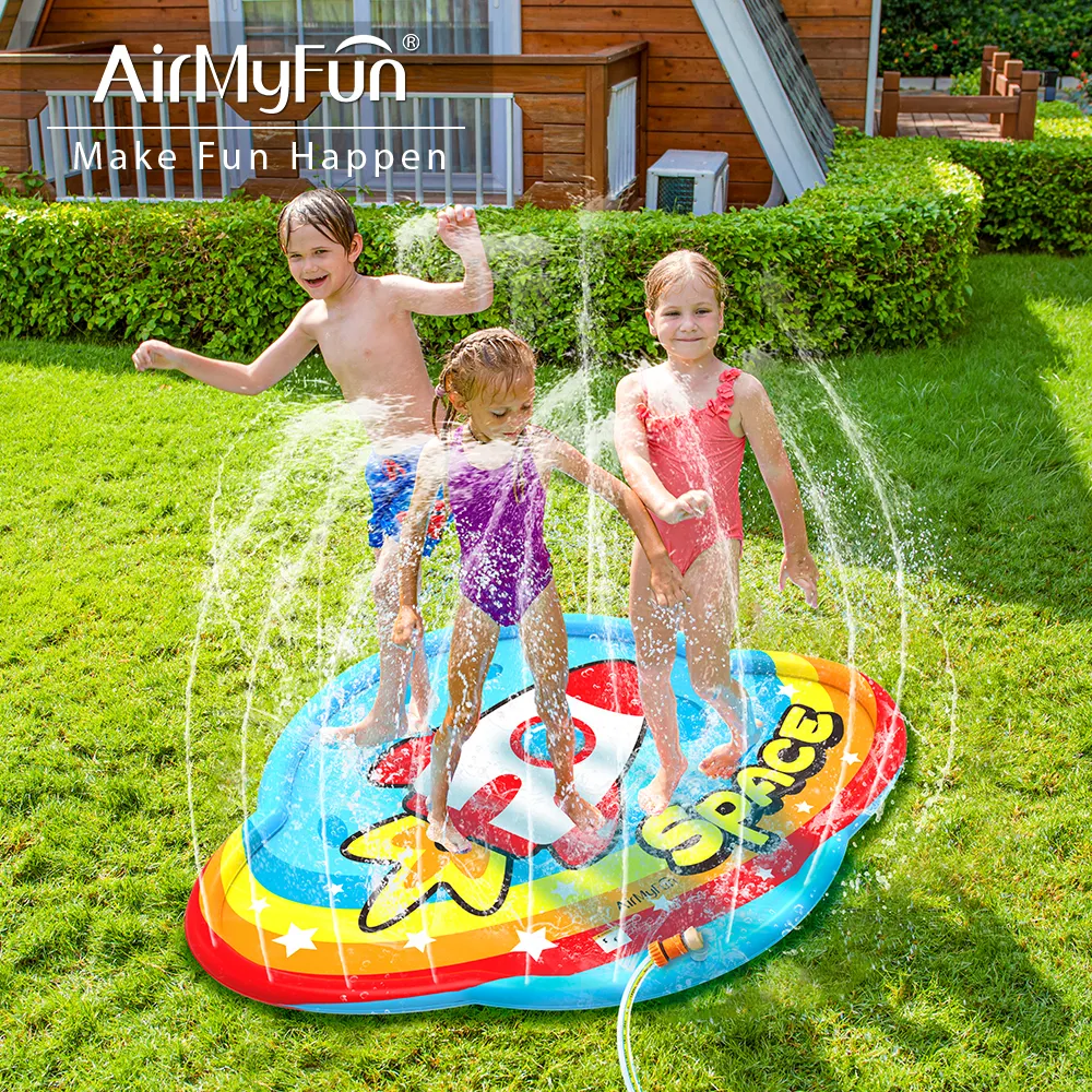 Tappetino gonfiabile, tappetino a spruzzo d'acqua, giocattolo per bambini o parco giochi per bambini fontana splash pad