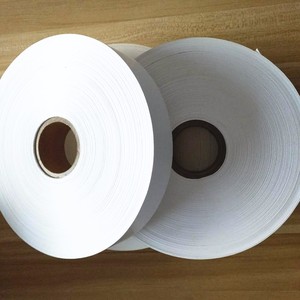 Ruban de tissu d'étiquette de taffetas de nylon enduit d'immersion de double face de haute qualité pour des étiquettes de vêtement - Product Image 2