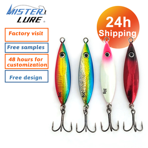 MISTER JIGGING Expédition rapide 24h Vente en gros 10g 20g 30g 40g Jigs métalliques plombés pour la pêche à la traîne et au lancer, Jigs à lancer lent - Product Image 1