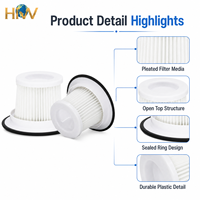 Filtre HEPA H13 Écologique à Piles HNW pour Aspirateur RISO XJC-G040, Pièce de Rechange Domestique
