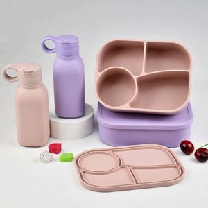 Recipiente de Silicona Personalizado, Libre de BPA, Apto para Microondas, Lavavajillas y Aire Caliente, Ecológico, con 4 Compartimentos, Tapa Hermética y Flexible - Product Image 5