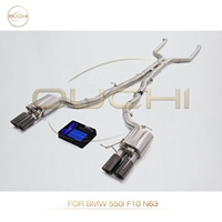Système d'échappement sport en acier inoxydable avec soupape pour BMW 550i F10 N63, silencieux de haute qualité, pièces de performance automobile