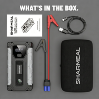 Démarreur d'urgence portable 12 V pour batterie de voiture, pour jusqu'à 10 L de diesel ou 7 L d'essence