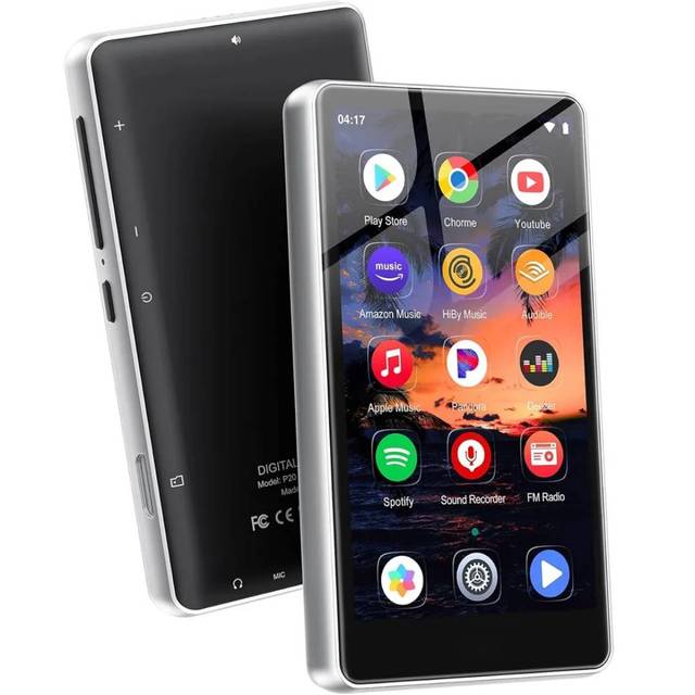 Newest Portable Android MP3 Music Player with WiFi BT HiFi Lossless Sound 2GB RAM 16GB ROM Smart Audio Player for Students Gift