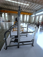 Máquina Multifuncional de Fitness Comercial de Fábrica, Máquina de Ejercicios para Gimnasio, Banco de Sentadillas y Dominadas