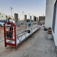 Plataforma Suspendida de Aluminio ZLP500 de 5m, Góndola de Construcción, Andamio Colgante para Edificios de Gran Altura