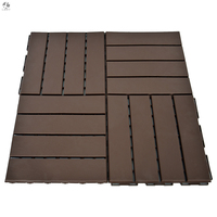 Carreaux de sol de balcon en stratifié plastique bois personnalisé wpc terrasse extérieure terrasse imperméable
