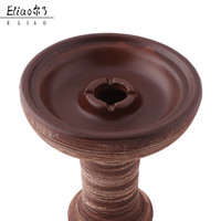 Aksesoris Hookah Pabrik Yiwu Eliao Langsung dari Pabrik, Mangkuk Keramik Portabel Desain Klasik, Pot Hookah Shisha Laris Manis, Tanah Liat Shisha