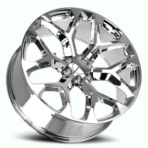 Rines Hunt Chrome Snowflake de 20, 22, 24 y 26 Pulgadas, 6x139.7, para Chevrolet Silverado 1500, GMC Denali, Cadillac Escalade - Product Image 1
