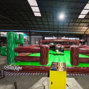 Macchina Gonfiabile per Giochi di Equitazione su Toro, Attrezzatura per Rodeo Meccanico Commerciale in Vendita - Product Image 4