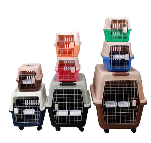 Pet seyahat taşıyıcısı Pet hava kutusu seyahat köpek kedi taşıma kafesi evcil hayvanlar için taşınabilir durumda evler seyahat taşıyıcısı