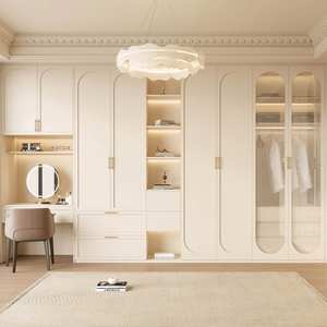 Organiseurs de placard extensibles et réglables de luxe, en bois de teck, meubles de chambre à coucher, systèmes d'armoires, durables - Product Image 3