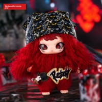 Officiel Big Beautiful Tide Play Girls Generation Série 400% Boîte Mystère en ABS et Peluche, Ensemble de 36 Pièces, Figurine Mignonne pour Décoration de Bureau