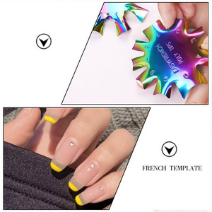 Jieniya modèle d'ongles français en acier inoxydable coloré, outil <span class=keywords><strong>de</strong></span> <span class=keywords><strong>manucure</strong></span> avec ligne <span class=keywords><strong>de</strong></span> sourire - Product Image 5